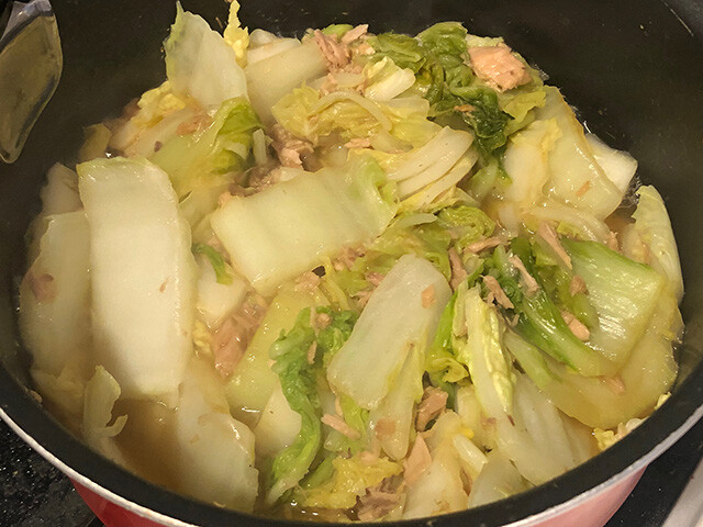 Stewed Chinese Cabbage and Tuna
