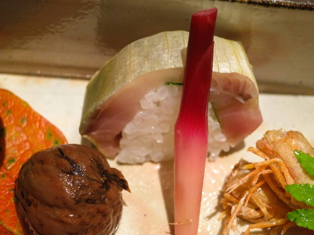 栗渋皮煮&鯖きずし_edit
