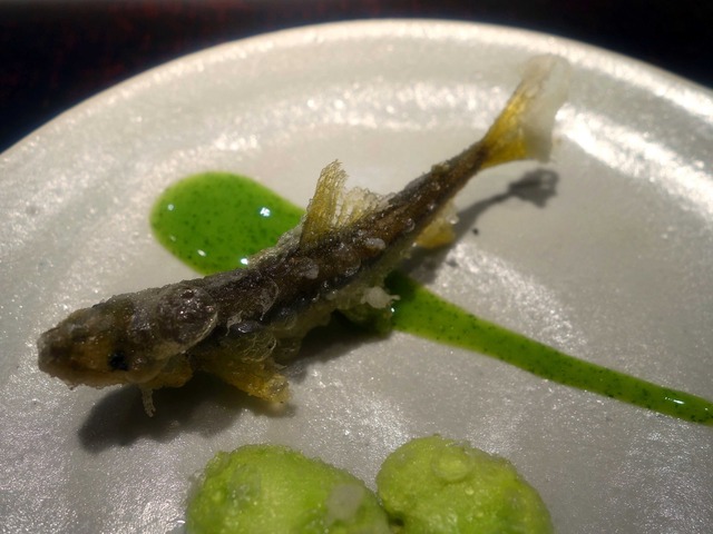 稚鮎と空豆の白扇揚げ 2_edit