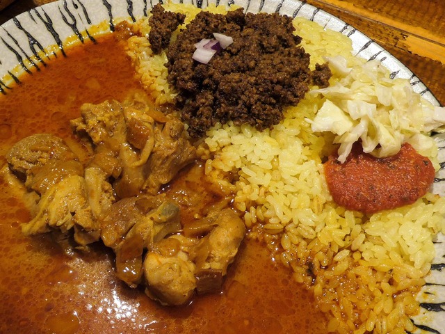 チキンとキーマのカレー 3_edit
