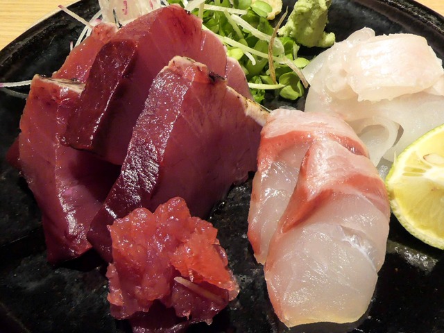 お造りの盛り合わせ(鰹,ハタ,ヒラメ) 3_edit