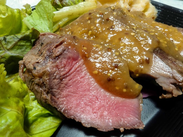 牛肉のグリル,ポムピューレ添え 3_edit