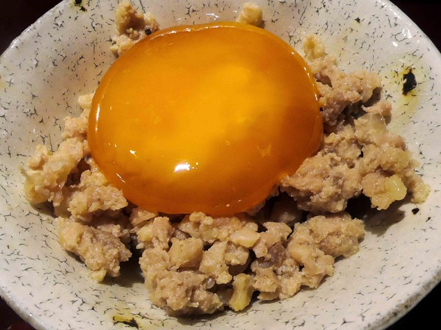 鶏そぼろ,卵黄の醤油漬け 1_edit