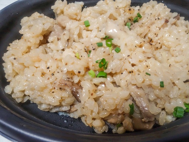 鶏とキノコのリゾット,ポルチーニ風味 4_edit