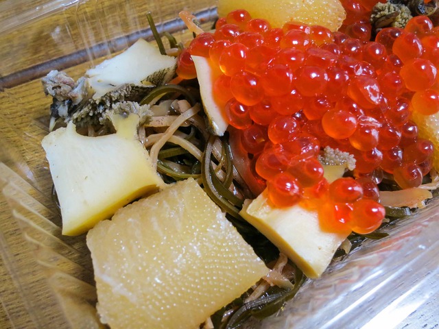 自家製松前漬,アワビ,イクラ,カズノコと 2_edit