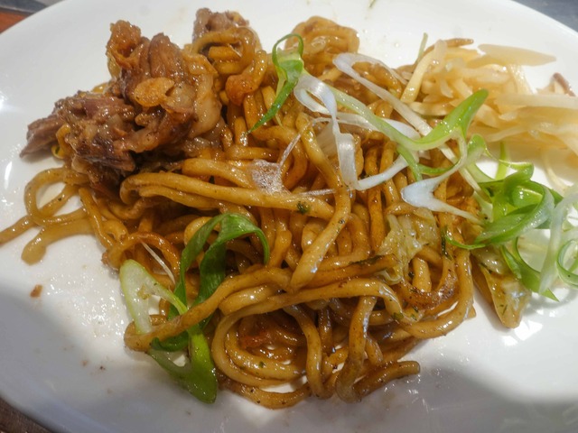 無添加ソース焼きそば(大盛り),牛すじ&九条ネギ 8_edit