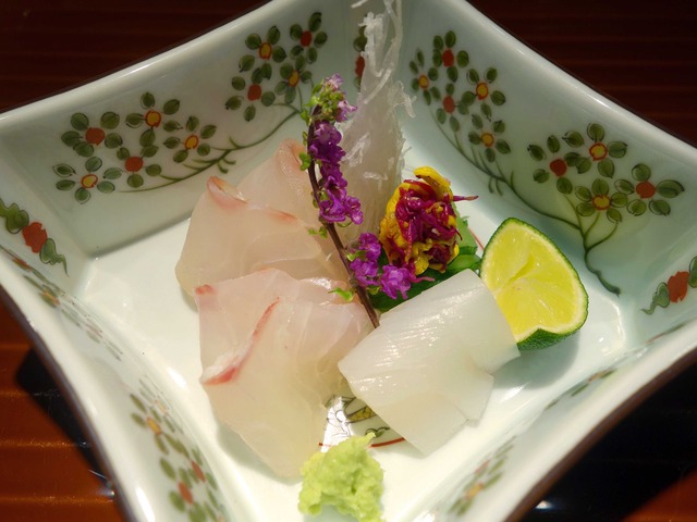 お造り(真鯛,スミイカ) 1_edit