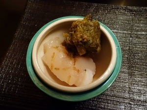 八寸(ホタテ,ふき味噌) 1_edit