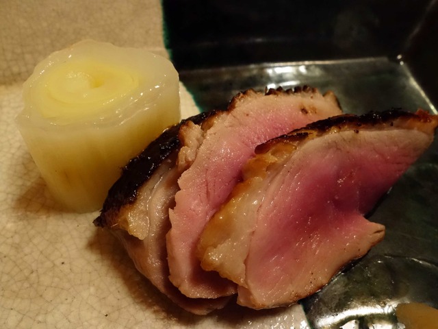 鴨の味噌幽庵焼き 6_edit