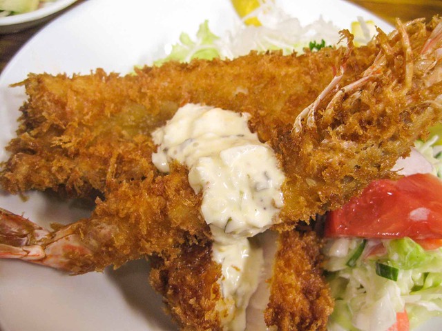 車海老,穴子,ホタテフライ定食 2_edit