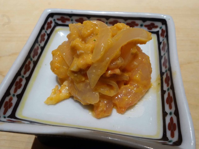 剣先イカと甘エビの和え物 1_edit