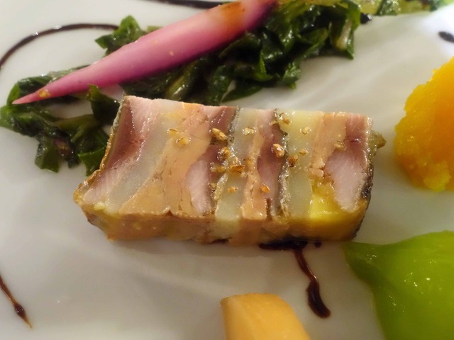 秋刀魚とフォアグラ,ジャガイモグラタンのテリーヌ 3_edit