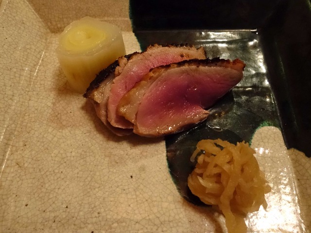 鴨の味噌幽庵焼き 1_edit