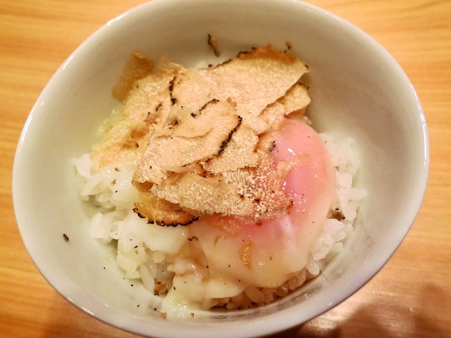 トリュフと温泉卵の御飯 1_edit
