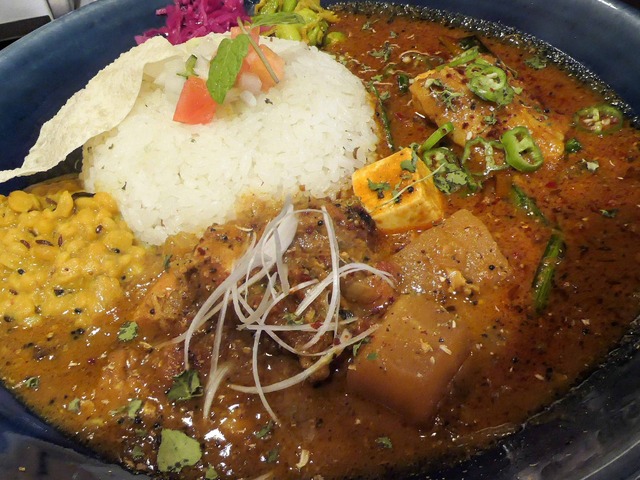 2種がけ(チキンカレー,トゥブチゲカレー) 3_edit
