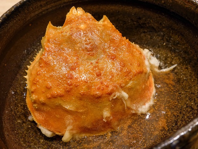 香箱ガニの甲羅揚げ,カニ出汁餡かけ 2_edit