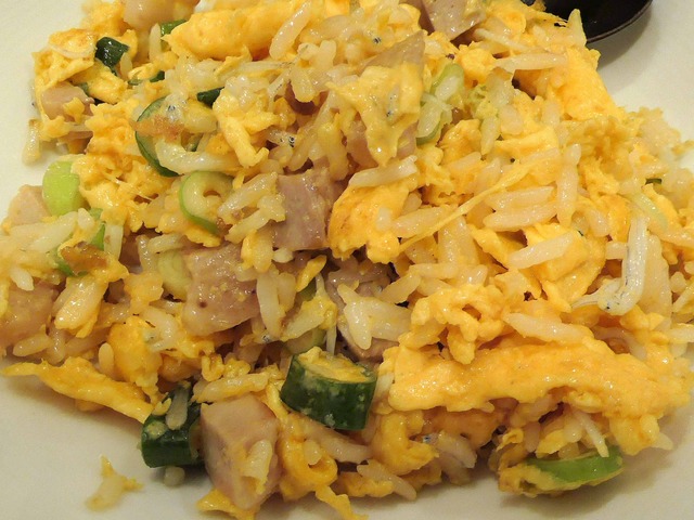 シラスと九条ネギ,チャーシューの炒飯 2_edit