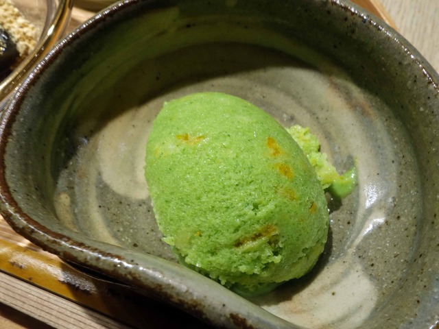 甘味(菜の花と金柑密煮のシャーベット)_edit