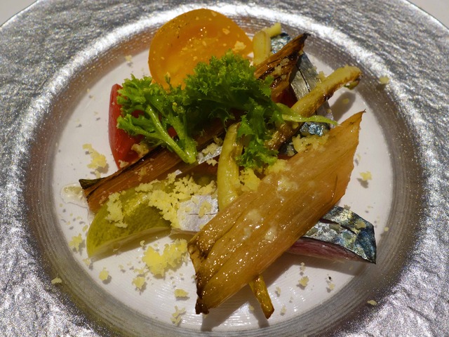 岬サバのマリネ,旬の野菜のマリネ,コンテチーズ 1_edit