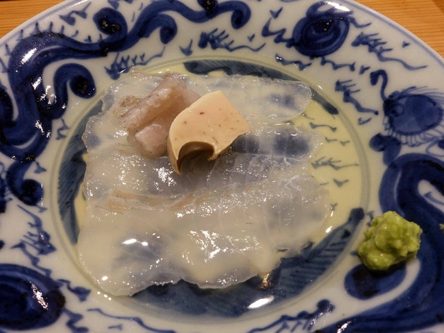お造り(マコガレイ,割り酢) 1_edit