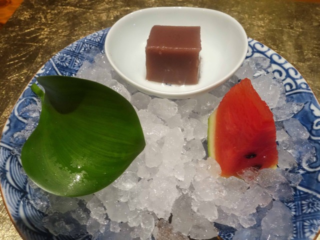 甘味(水羊羹,スイカのゼリー) 1_edit