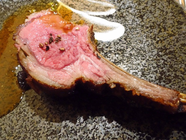 仔羊背肉の瞬間燻製,そのジュのソース 6_edit