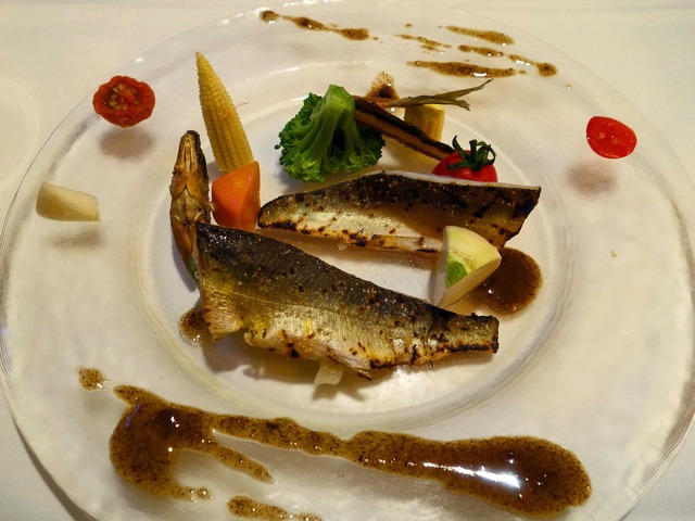 本日の魚介の料理(鮎) 1_edit