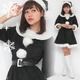 サンタガールコスチューム　サンタクロース ブラック