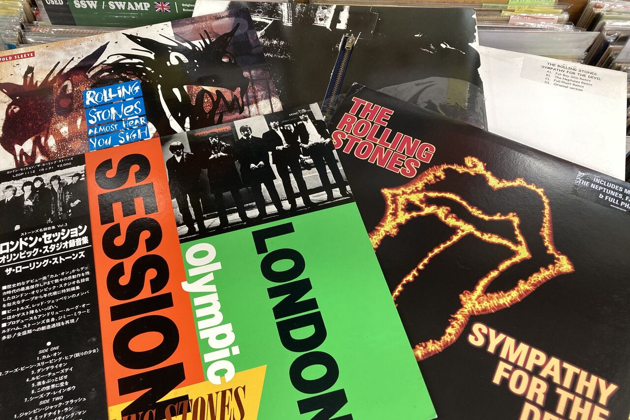 『ＬＯＶＥ ＹＯＵ ＬＩＶＥ／ＴＨＥ ＲＯＬＬＩ…』帯付・２枚組見本盤【中古ＬＰ 中古】ストーンズ関連まとまって入荷してます！価格入り新着リストを