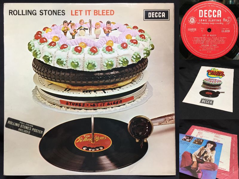 ローリングストーンズ 名盤 レコード レットイットブリード　UKオリジナル盤 ローリングストーンズ 名盤 レコード レットイットブリード UK