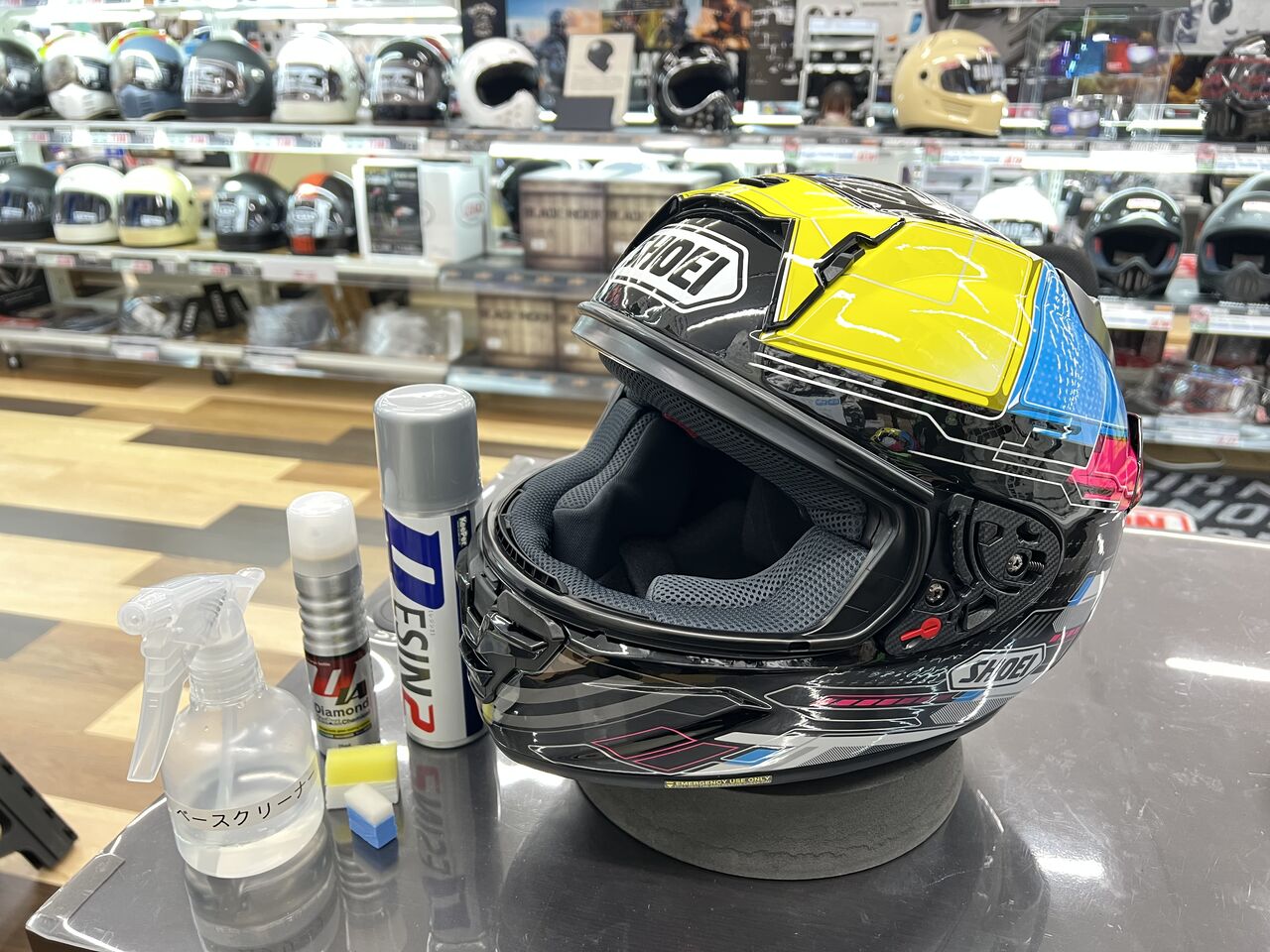 SHOEI X-Fifteen PROXY TC-10 L キーパーコーティング X-Fifteen PROXY TC-10 WHITE/RED フルフェイスヘルメット｜フル