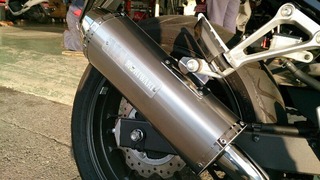 CBR400Rマフラーアップ