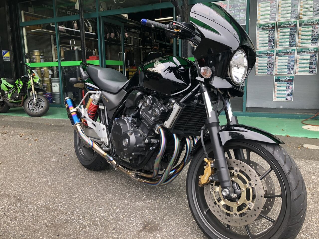 上品な TSR MC42 チタン フルエキ CB400 - マフラー