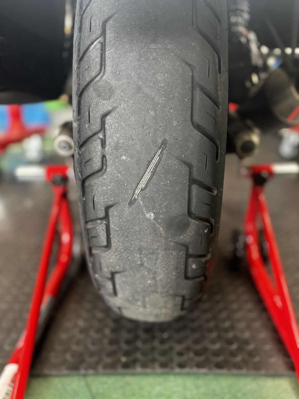 和歌山2りんかん】レブル250 FRタイヤ＆Rブレーキパッド交換 : 2