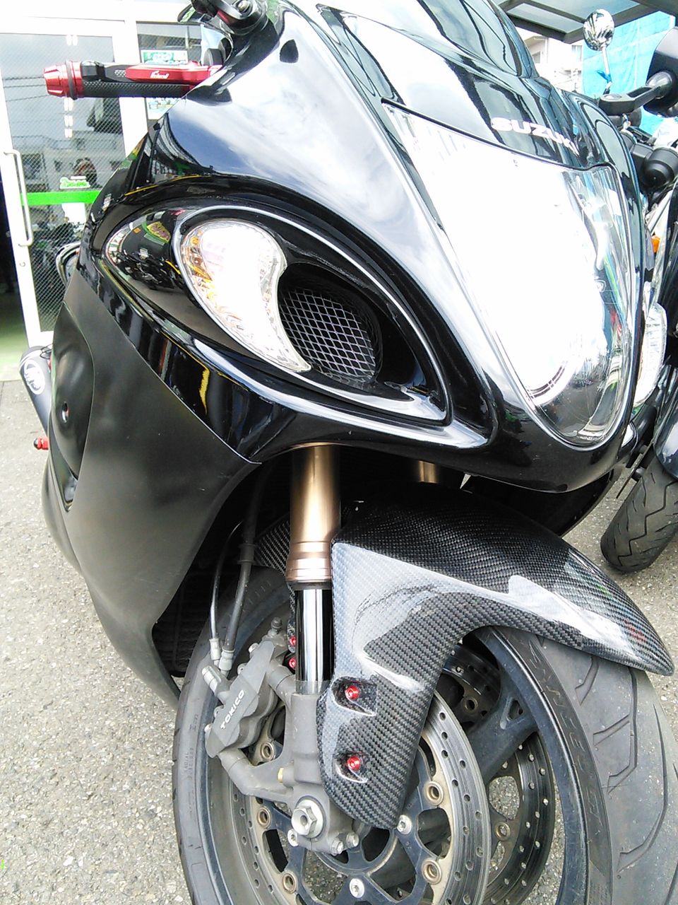GSX1300ハヤブサ オーリンズ TTXリヤショック取付【和光