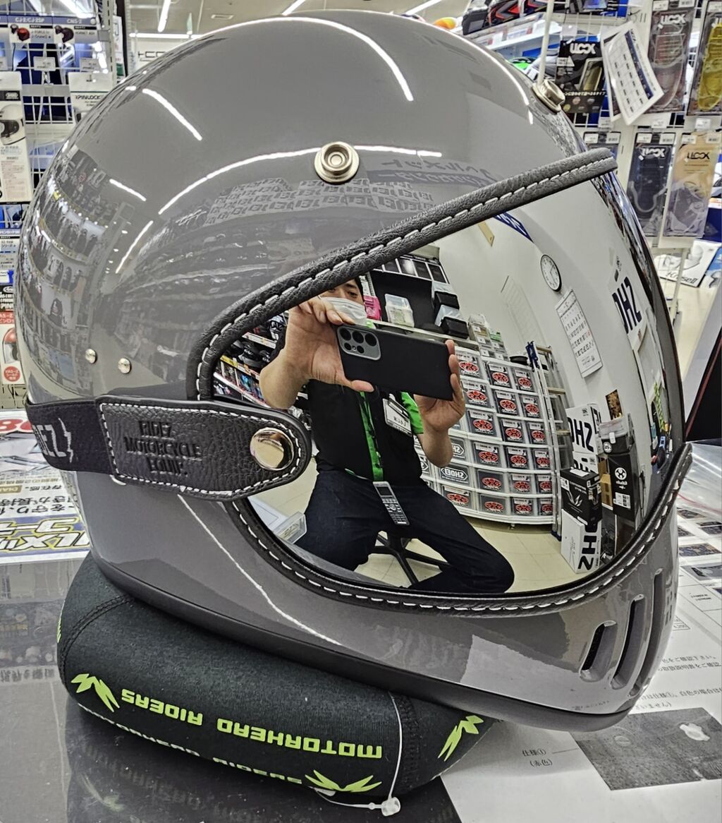 富士2りんかん】レトロなヘルメットにぴったりのバイザーをご