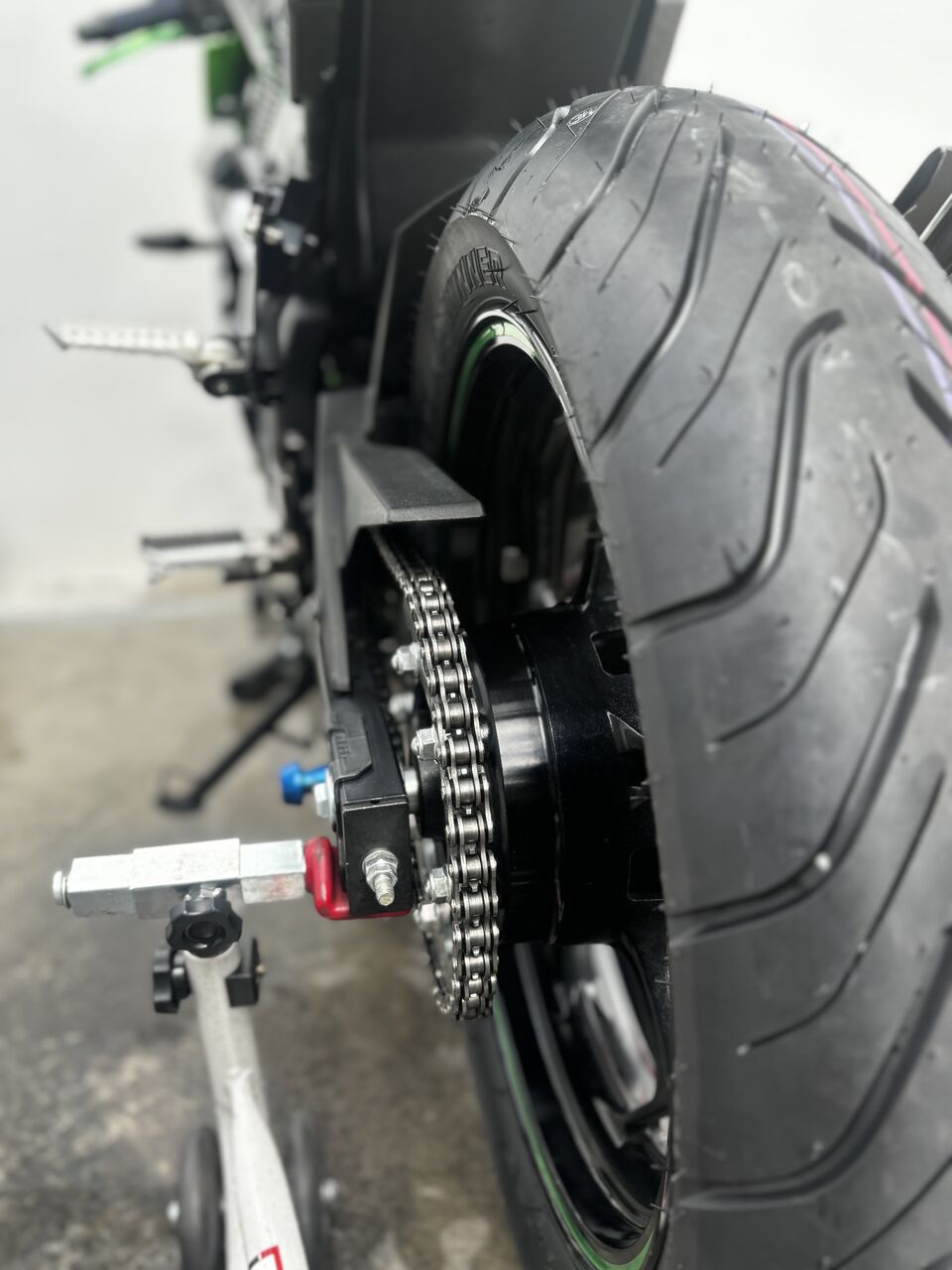 和歌山2りんかん】Ninja250 洗車＆チェーン清掃・注油(*・ω・)ノ : 2