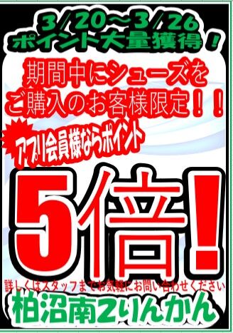シューズ5倍