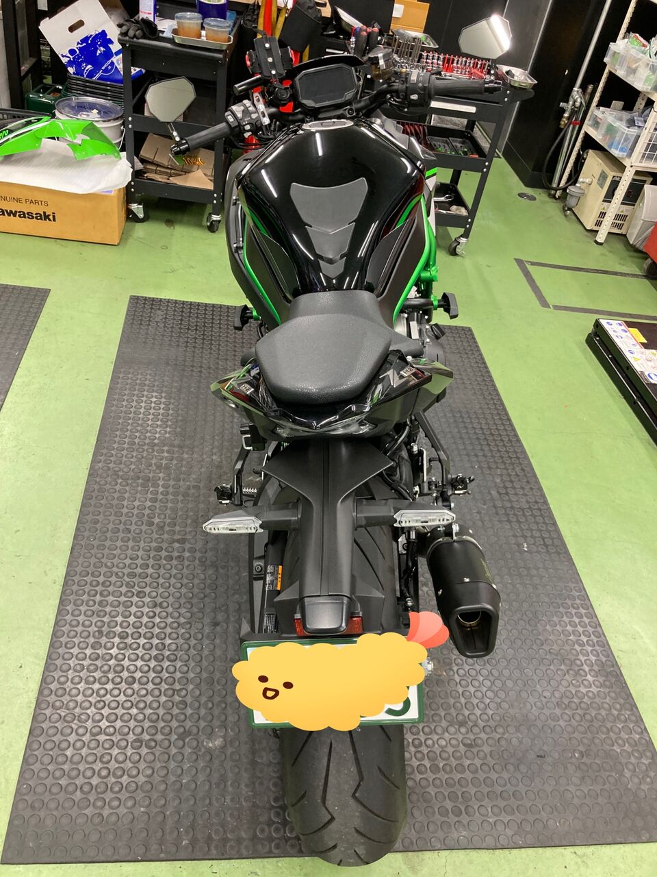 ☆kawasaki Z H2 フェンダーレスキット取付☆ : 2りんかんブログ
