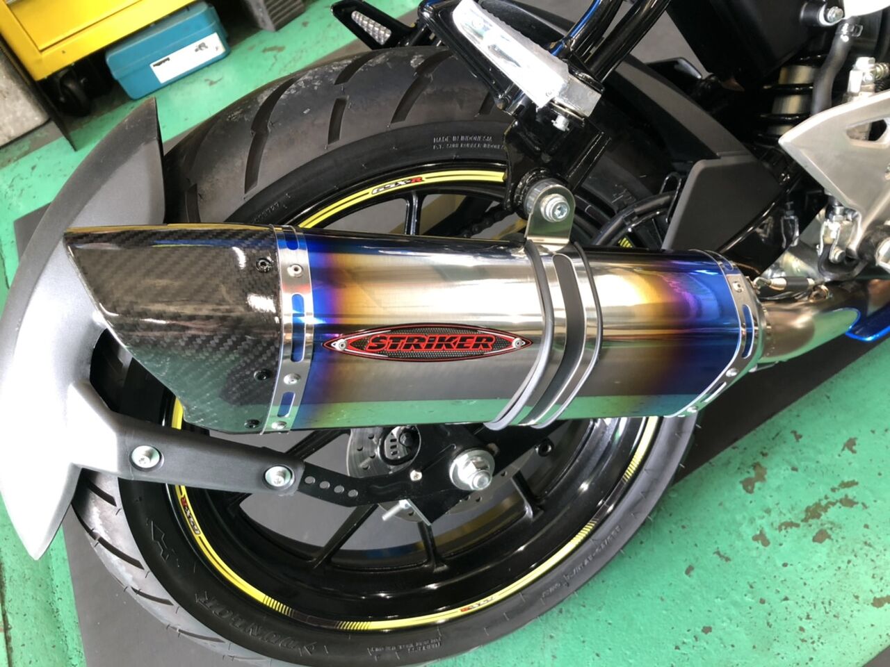 GSX-R125にフルエキマフラー取付!【ストライカー】 : 2りんかんブログ