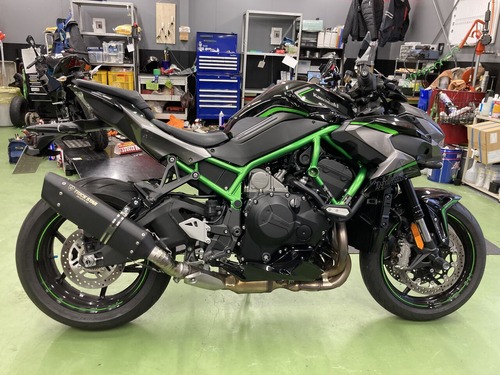 ☆Kawasaki Z H2マフラー&バーエンドミラー交換☆ : 2りんかん ☆Kawasaki Z H2マフラー&バーエンドミラー交換☆ : 2りんかん