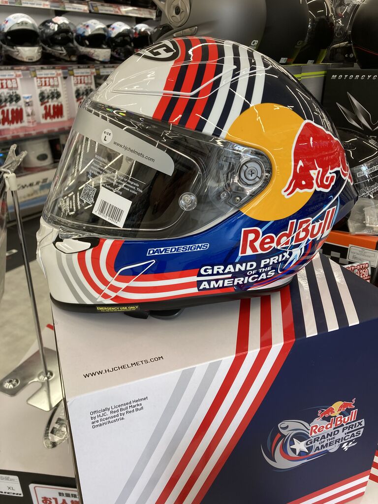 Red Bull ヘルメット サイズ58cm HJCのレッドブルなヘルメット！ : パーツランドイワサキ高松店