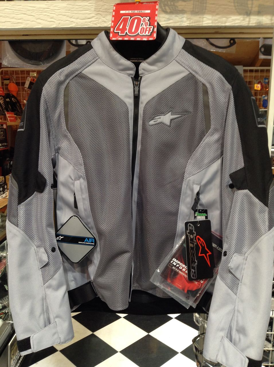 テルALPINESTARS WAKE AIR ライディングジャケットL Summer Touring Motorcycle Jacket Alpinestars WAKE AIR Black
