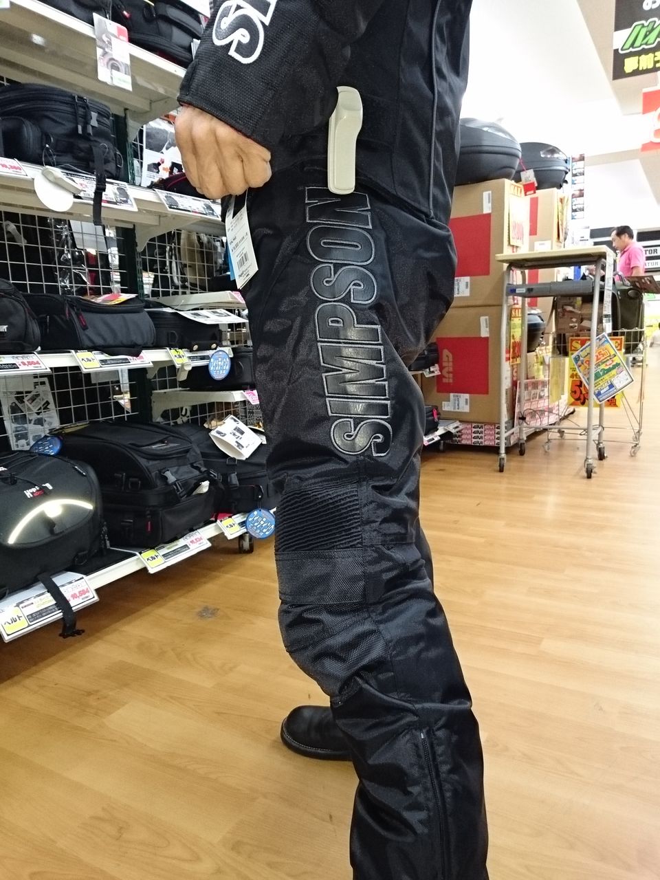 SIMPSOM バイク用パンツ LWサイズ SIMSON バイクパンツ LWサイズ ブラック