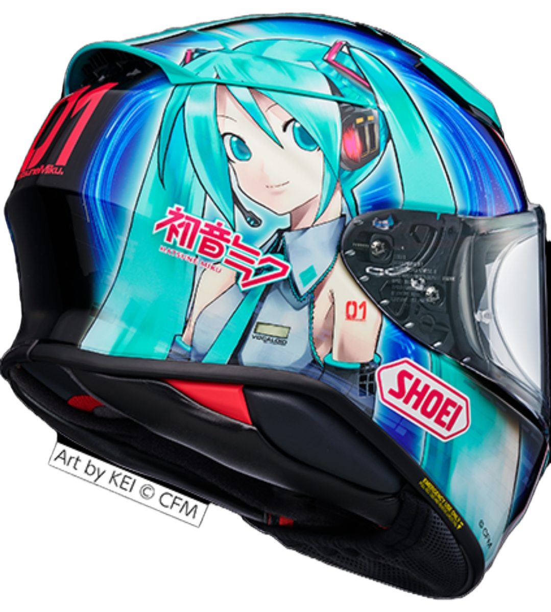 小倉2りんかん】SHOEIから初音ミクデザイン☆ヘルメットの登場