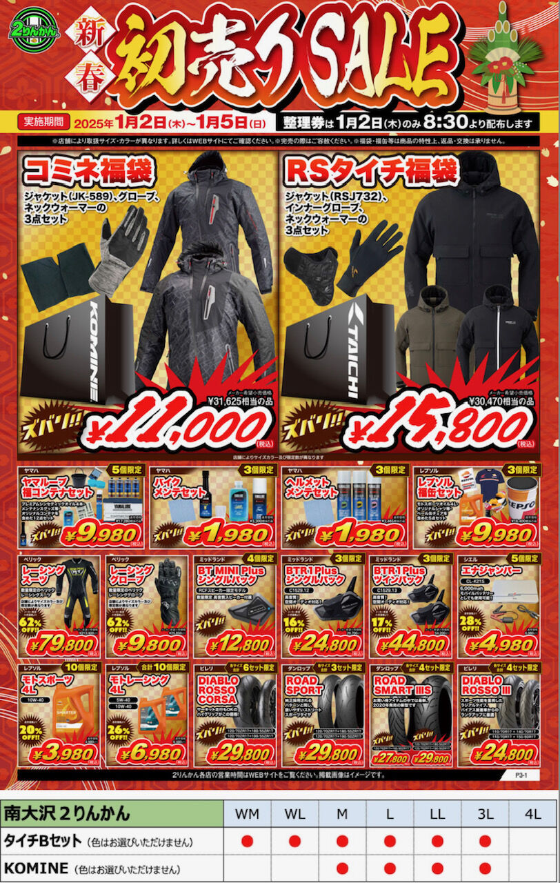 南大沢2りんかん】南大沢の福袋はこんな感じ！ : 2りんかんブログ