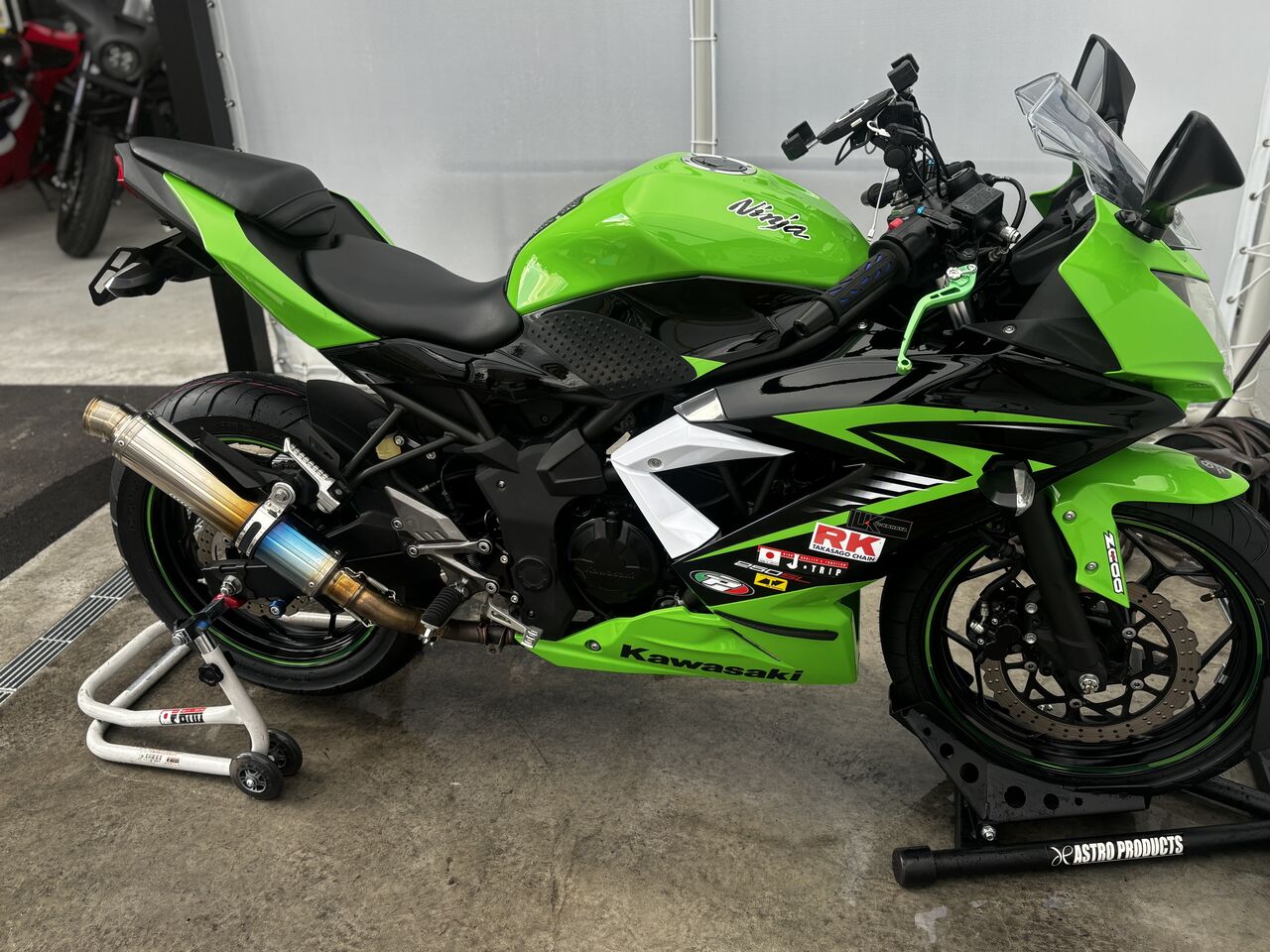 和歌山2りんかん】Ninja250 洗車＆チェーン清掃・注油(*・ω・)ノ : 2
