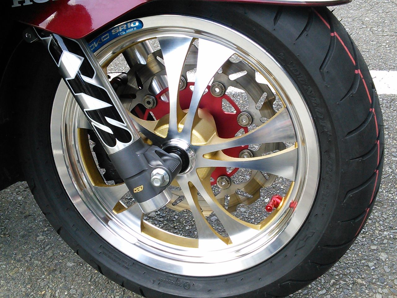 PCX125 JF28 13インチ アルミホイール ホンダ リア アルミホイール 13インチ 純正タイプ バルブ付き