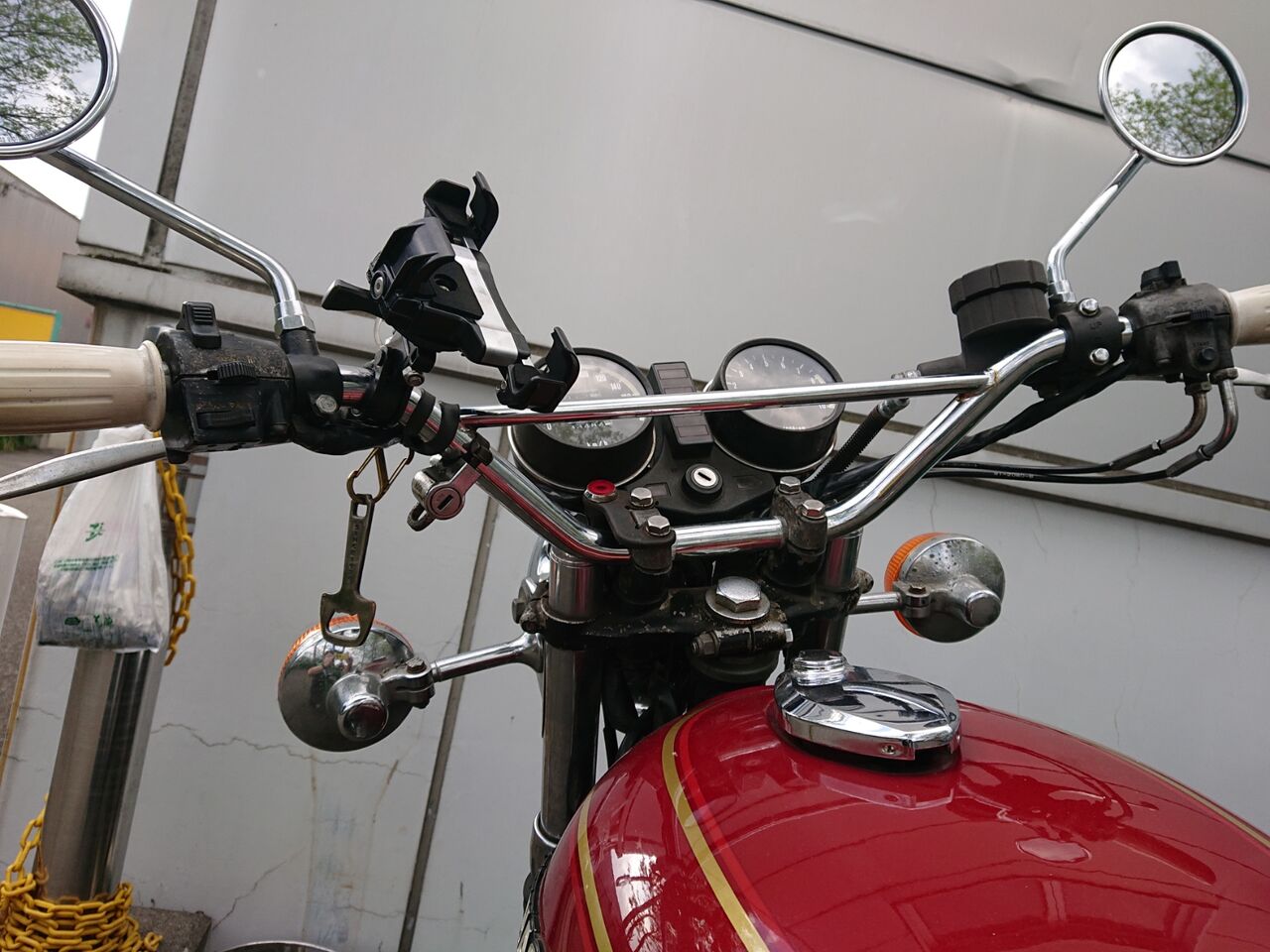 カワサキ 250tr 純正ハンドル カワサキ 250tr 純正ハンドル