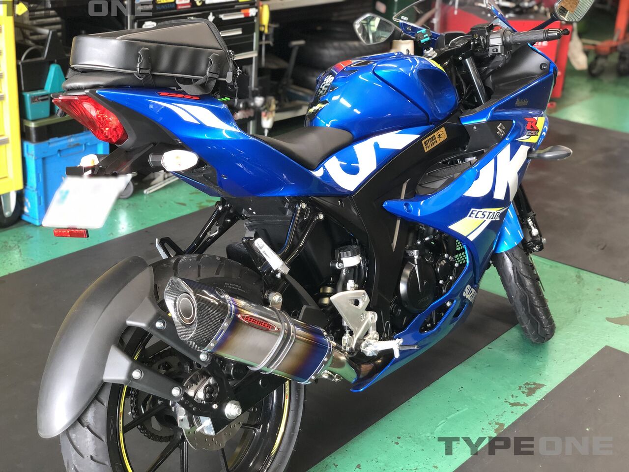 GSX-R125にフルエキマフラー取付!【ストライカー】 : 2りんかんブログ